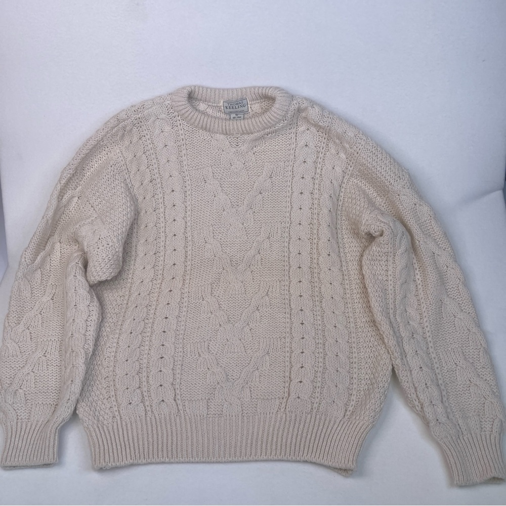 Thomas Keeling Fisherman Knit Sweater Extra Large Vintage